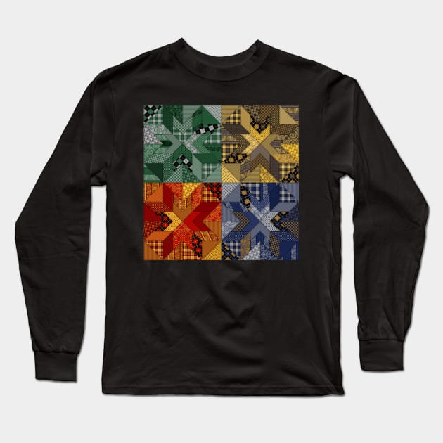 Common Rooms Quilt Long Sleeve T-Shirt by implexity